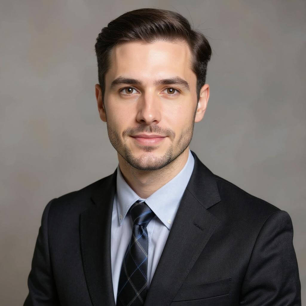 AI headshot example